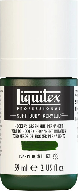 Liquitex - Akrylmaling - Soft Body - Hookers Green Hue 59 Ml
