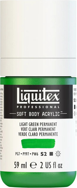 Liquitex - Akrylmaling - Soft Body - Light Green Permanent 59 Ml
