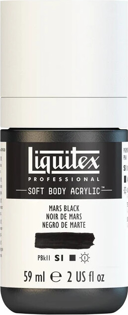 Liquitex - Akrylmaling - Soft Body - Mars Black 59 Ml