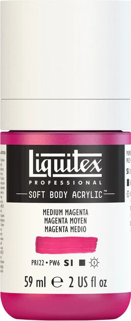 Liquitex - Akrylmaling - Soft Body - Medium Magenta 59 Ml