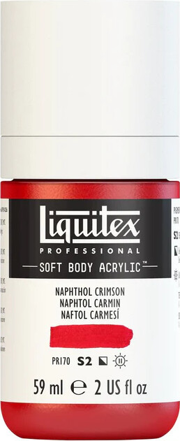 Liquitex - Akrylmaling - Soft Body - Napthol Crimson 59 Ml