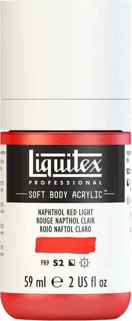 Liquitex - Akrylmaling - Soft Body - Napthol Red Light 59 Ml