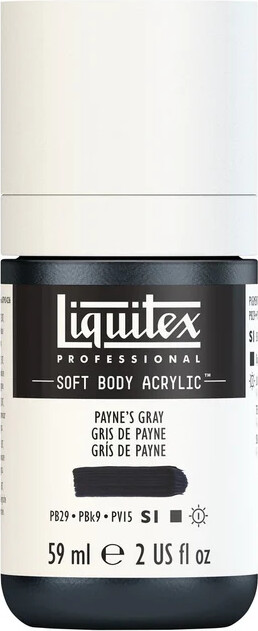 Liquitex - Akrylmaling - Soft Body - Paynes Grey 59 Ml