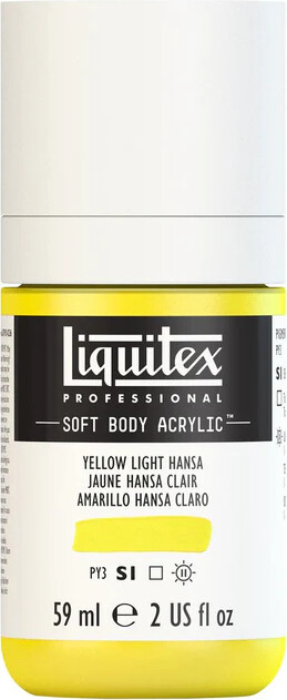 Liquitex - Akrylmaling - Soft Body - Yellow Light Hansa 59 Ml
