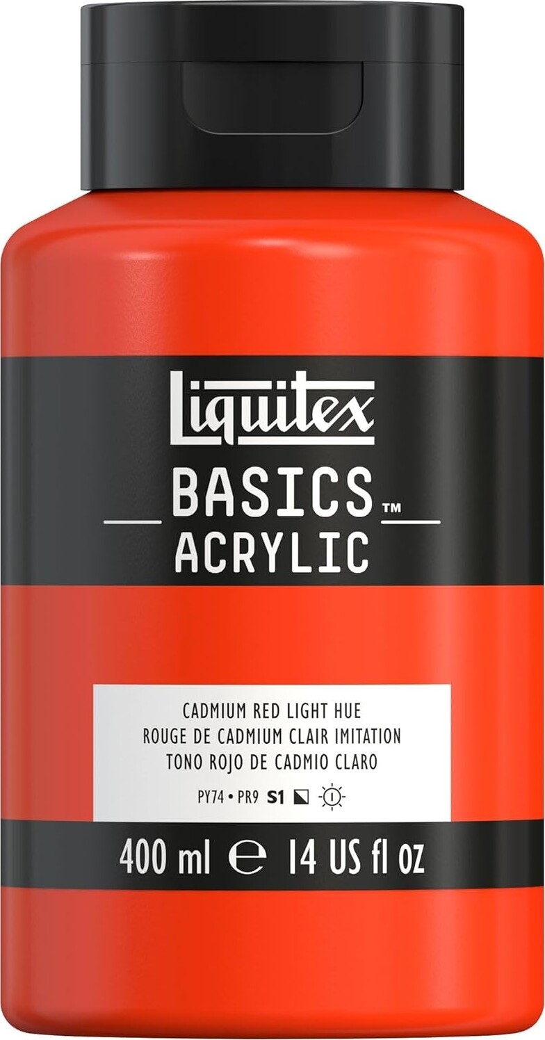 Liquitex - Basics Akrylmaling - Cadmium Red Light 400 Ml