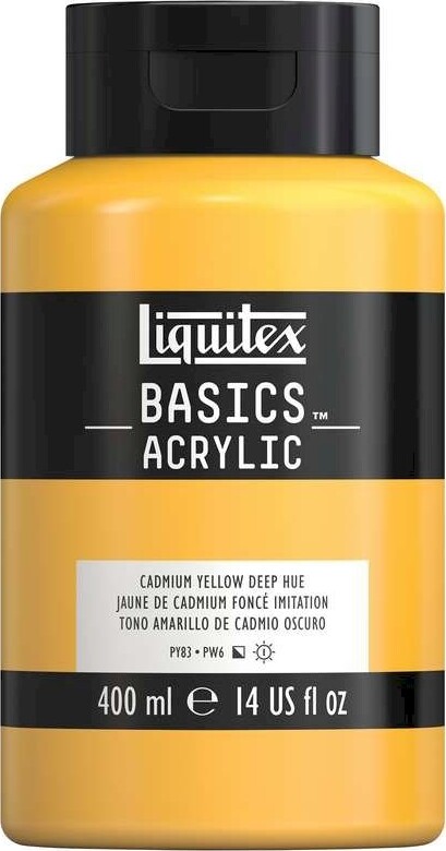 Liquitex - Basics Akrylmaling - Cadmium Yellow Deep 400 Ml