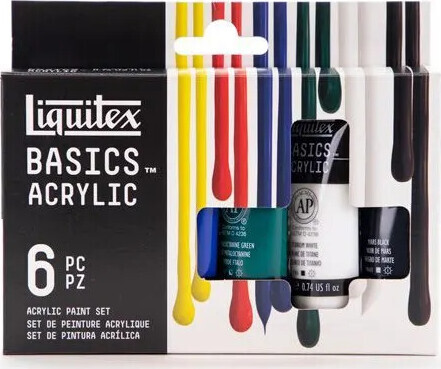 Liquitex - Basics Akrylmaling Sæt - 6x22 Ml