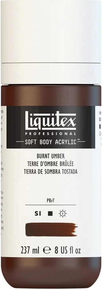 Liquitex - Soft Body Akrylmaling - Burnt Umber 237 Ml