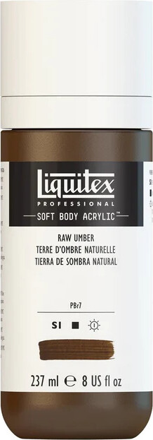 Liquitex - Soft Body Akrylmaling - Raw Umber 237 Ml