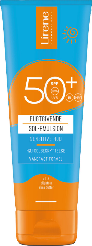 Lirene - Solbeskyttende Fugtgivende Emulsion Spf 50 - 120 Ml