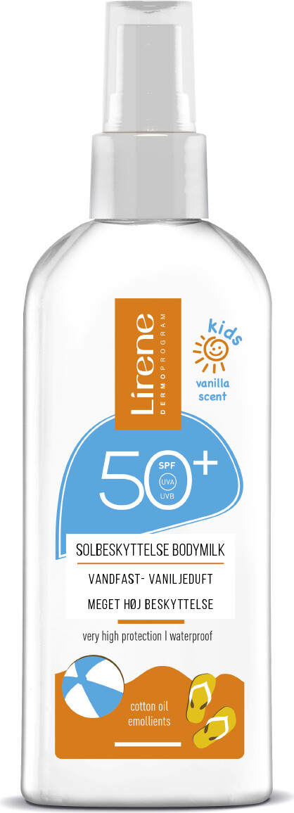 Lirene solbeskyttende kropslotion for børn - SPF50 Spray, 150ml.