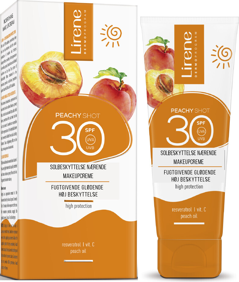 Lirene - Solbeskyttende Nærende Makeupcreme Spf 30 - Fersken