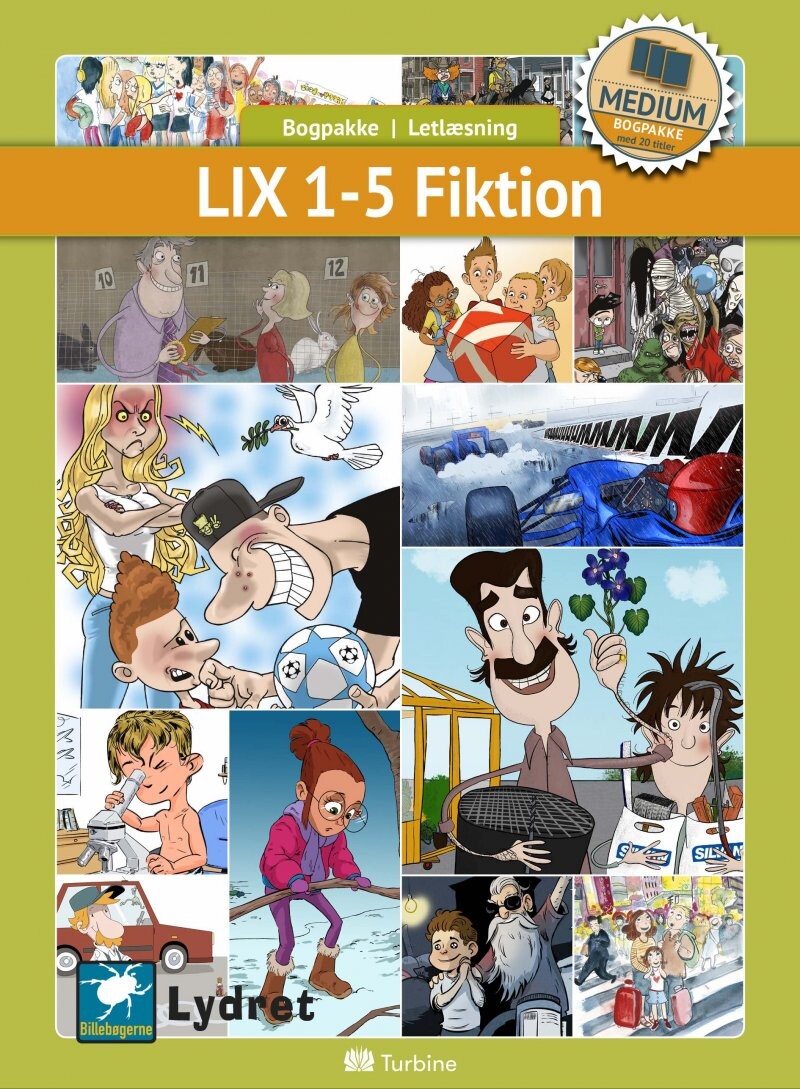 Lix 1-5 Fiktion - Medium 20 Bøger - Bog