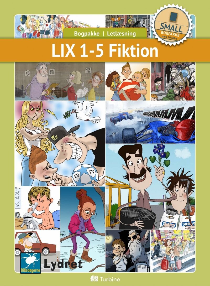 Lix 1-5 Fiktion - Small 10 Bøger - Bog