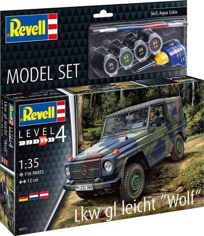Revell - Lkw Gl Leicht Wolf Bil Byggesæt - 1:35 - Level 4 - 03277