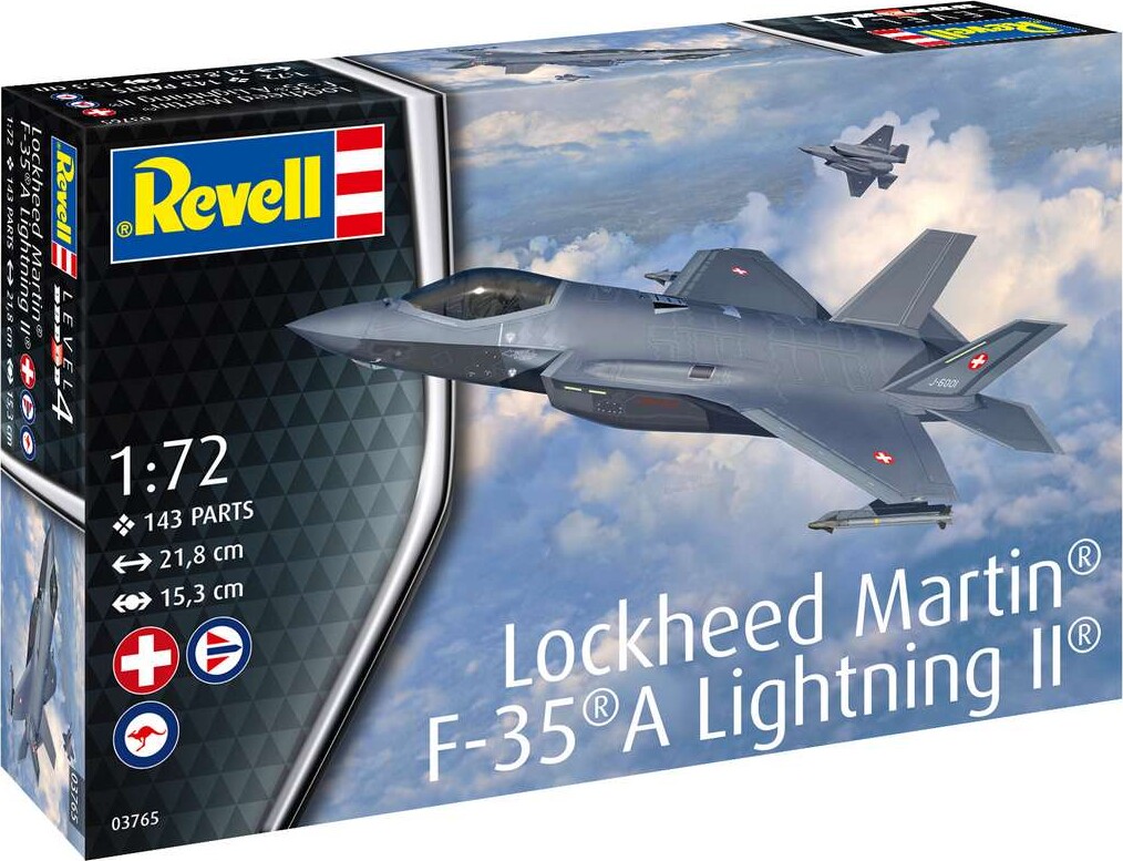 Revell - Lockheed Martin F-35a Lightning Ii Country - 1:72 - Level 2 - 03765