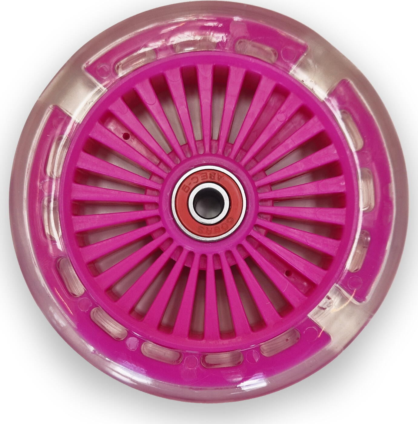 Løst Hjul Med Led Lys Til California Løbehjul - Pink