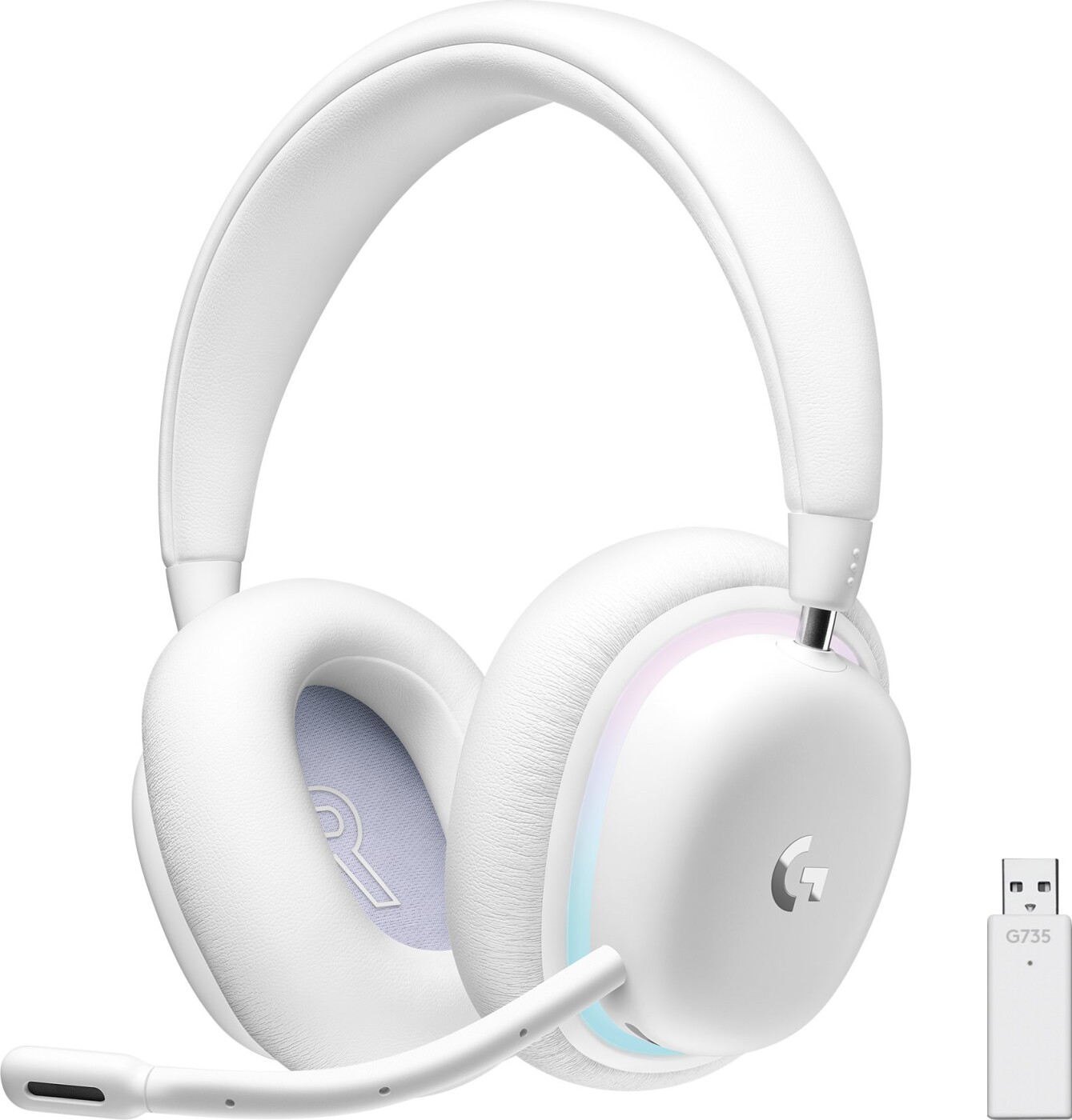 Logitech G735 - Trådløs Gaming Headset - Hvid