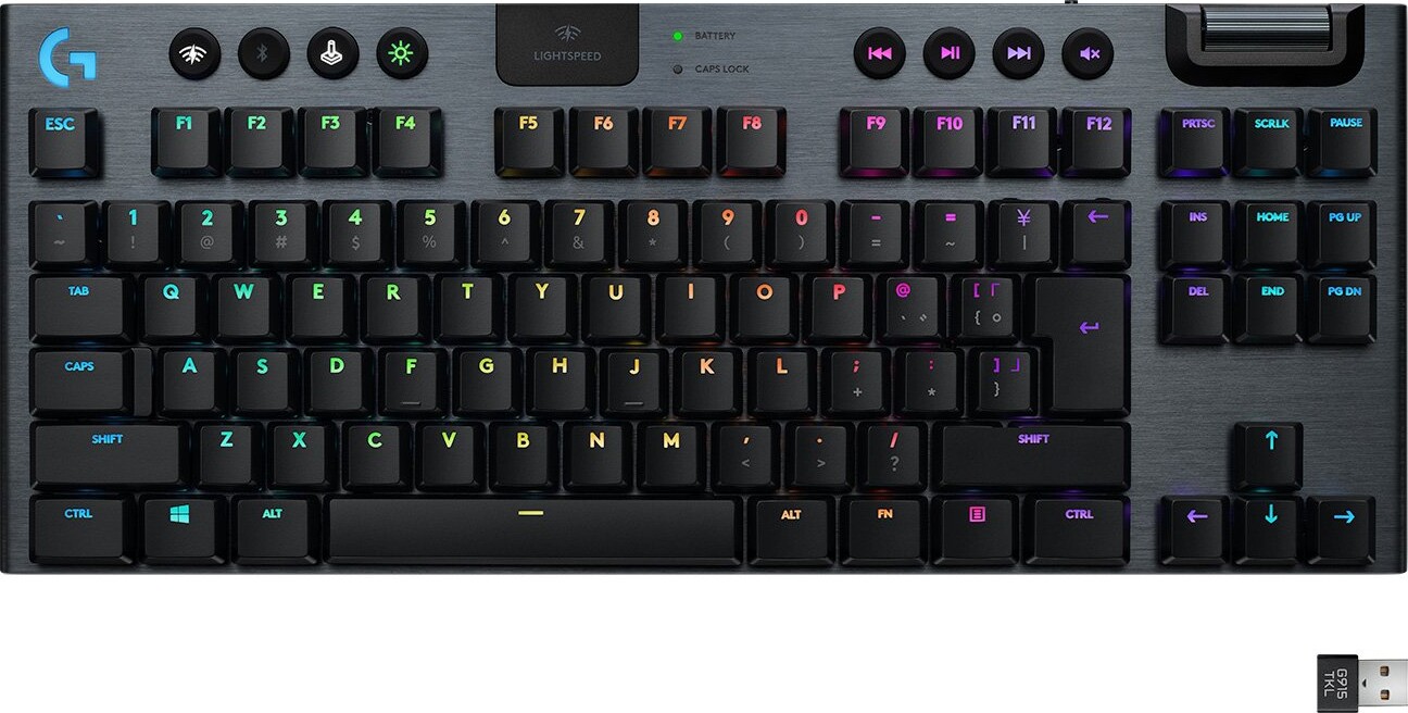 Billede af Logitech G915 Lightspeed Tkl Tactile - Gaming Tastatur - Sort