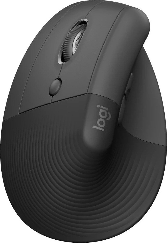 Logitech - Lift Left Vertical Ergonomic Mouse, Graphite Black