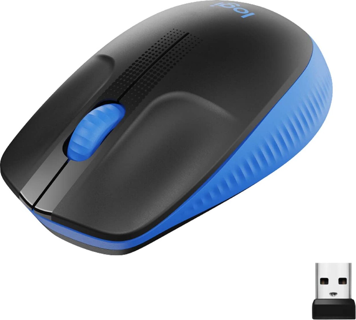 Billede af Logitech M190 - Trådløs Mus - Blå Sort