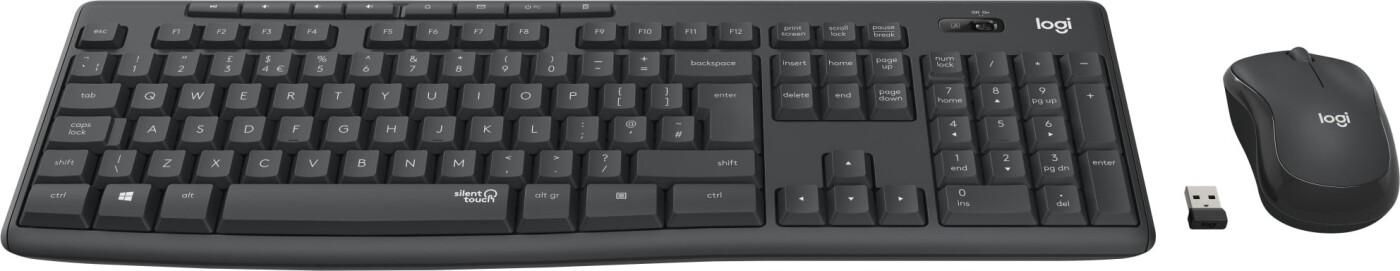 Se Logitech - Mk295 Silent - Trådløs Mus Og Tastatur - Sort hos Gucca.dk
