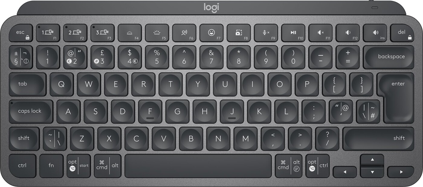 Se Logitech - Mx Keys Mini Bluetooth Tastatur - Nordisk hos Gucca.dk
