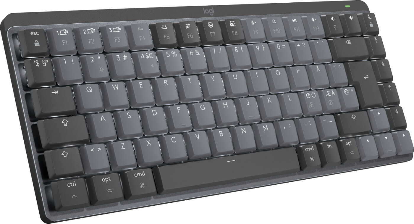 Se Logitech - Mx Mechanical Mini Trådløs Tastatur Til Mac - Space Grey - Nordisk hos Gucca.dk