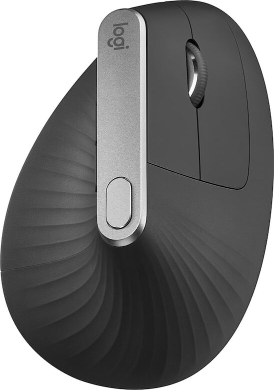 Logitech - Mx Vertical Trådløs Mus - Optisk - Sort - 4000 Dpi