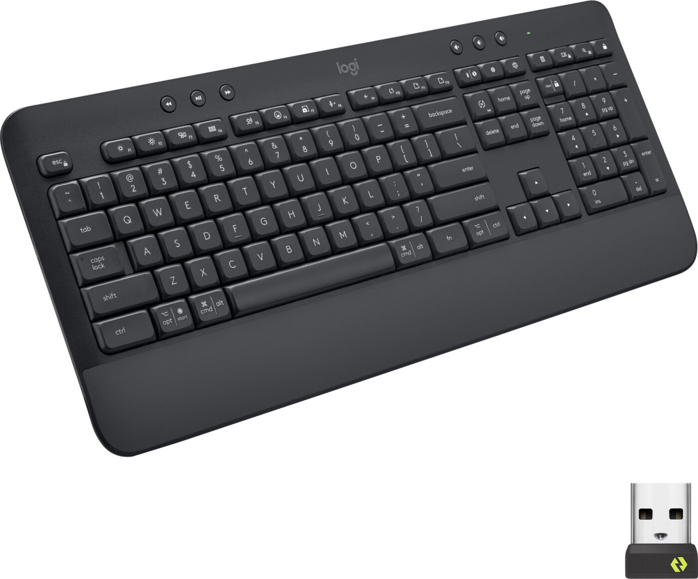 Se Logitech Signature K650 - Trådløst Tastatur - Sort - Nordisk hos Gucca.dk