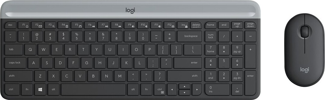 Se Logitech Mk470 - Trådløs Mus Og Tastatur - Sort hos Gucca.dk