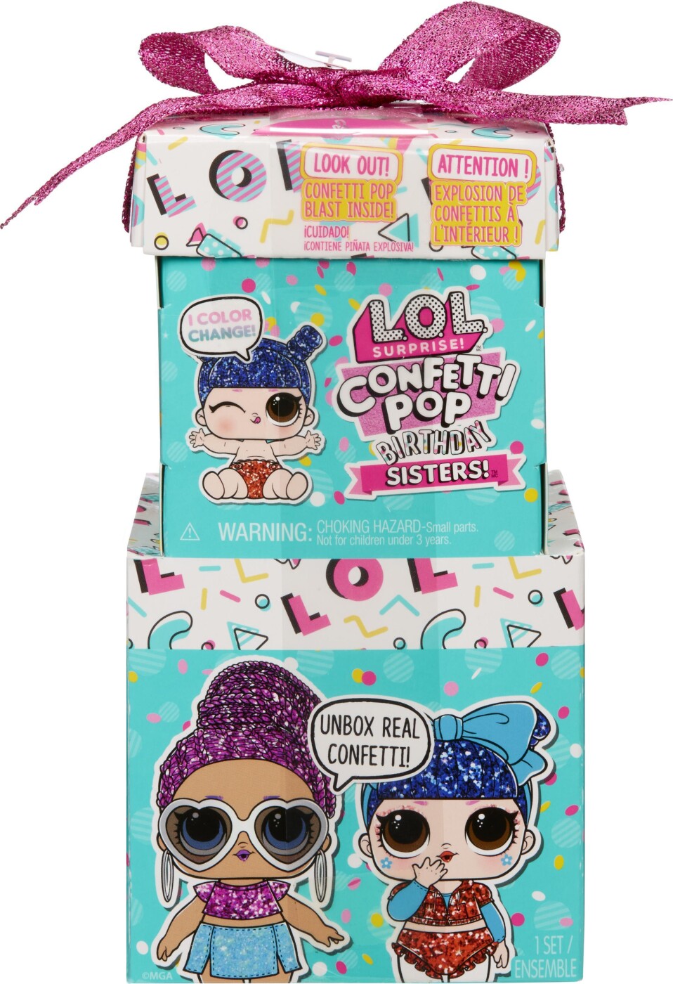 L O L Surprise Dukke Confetti Pop Birthday Sisters Fra Mga Entertainment