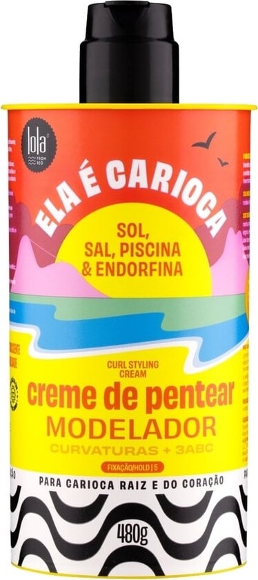 Hårstylingcreme til krøller Lola Cosmetics Ela É Carioca 3ABC 480 g