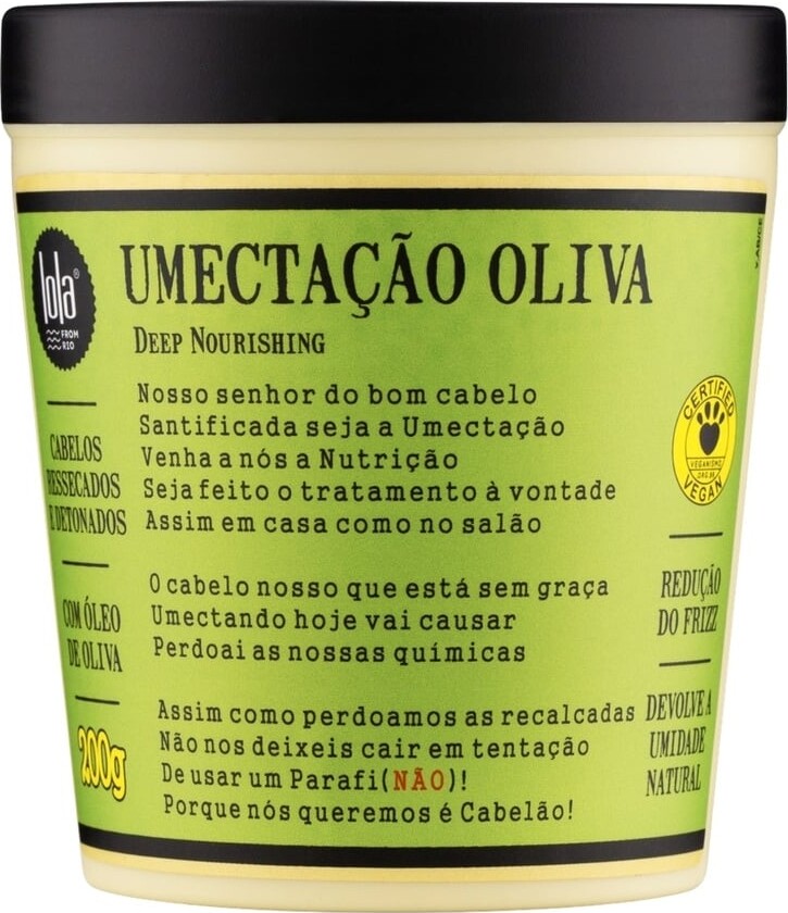 Lola From Rio - Umectação Olive Mask 200g
