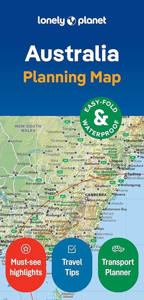 Lonely Planet Planning Map: Australia - Lonely Planet - English Book