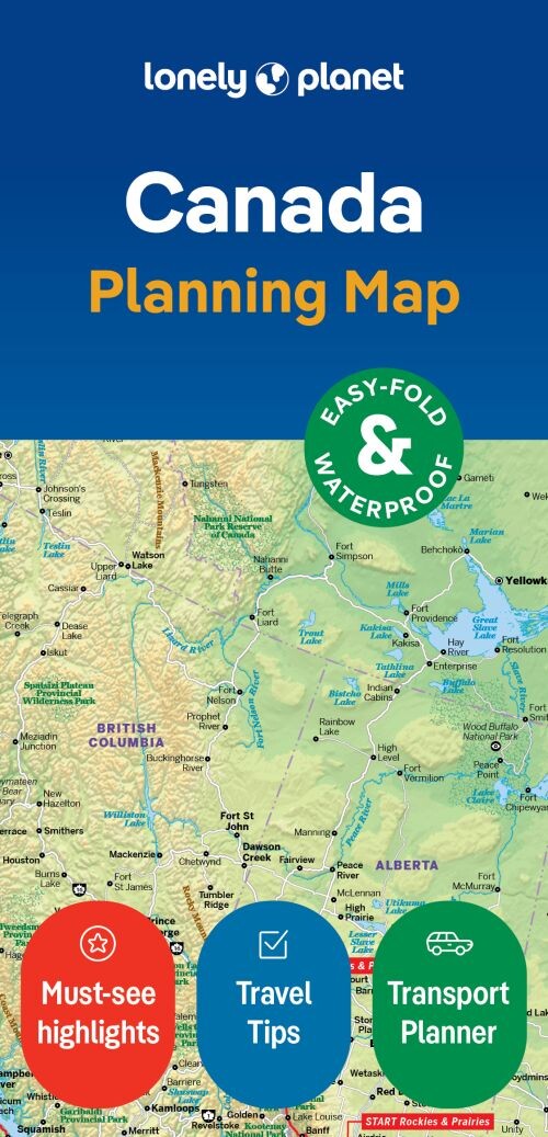 Lonely Planet Planning Map: Canada - Lonely Planet - English Book