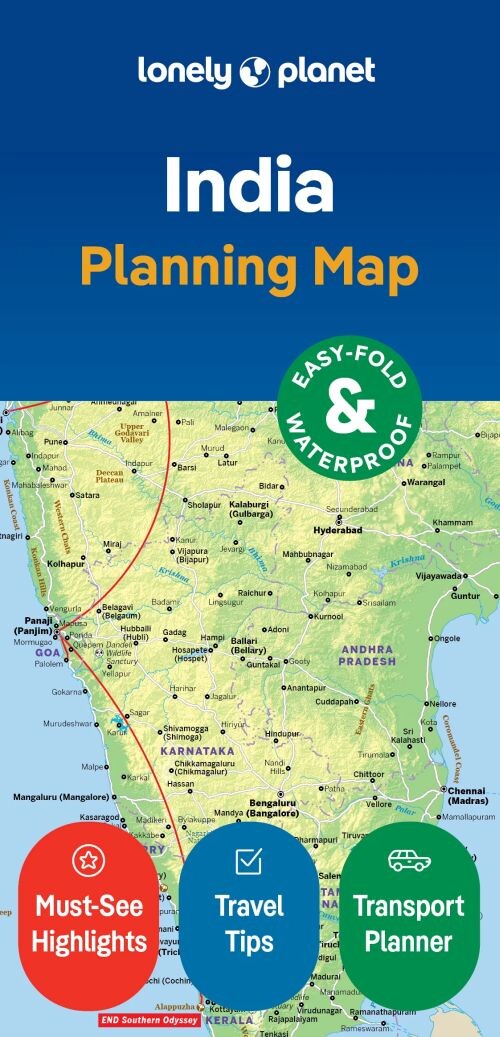 Lonely Planet Planning Map: India - Lonely Planet - English Book