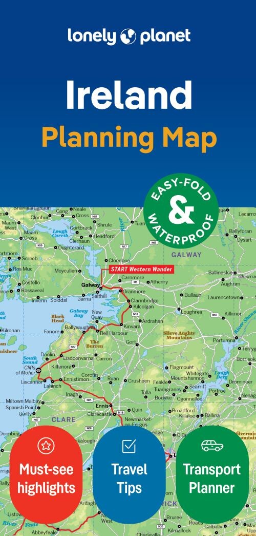 Lonely Planet Planning Map: Ireland - Lonely Planet - English Book