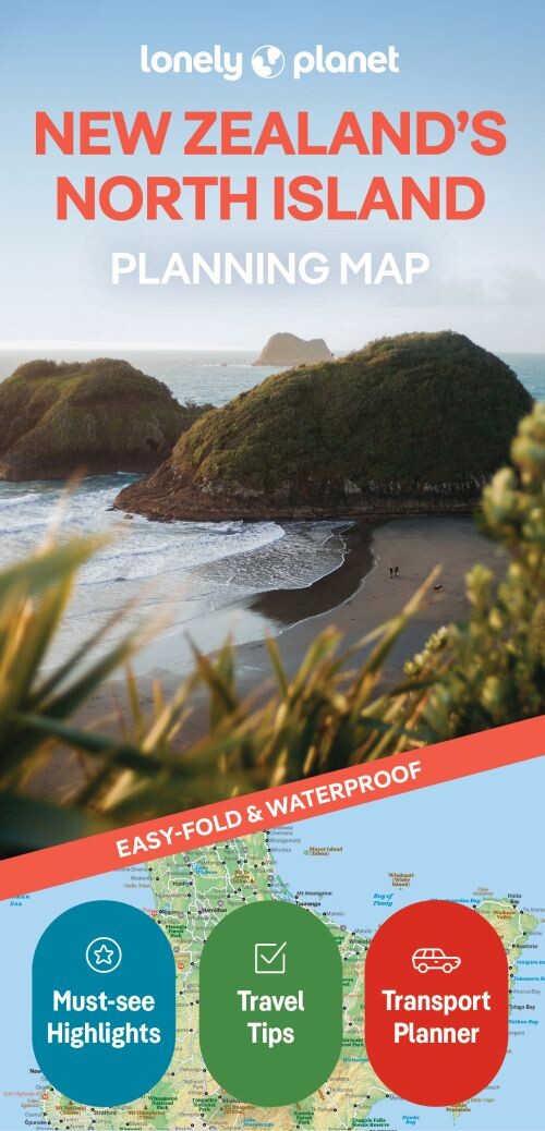 Planning Map: New Zealand's North Island - Lonely Planet - English book