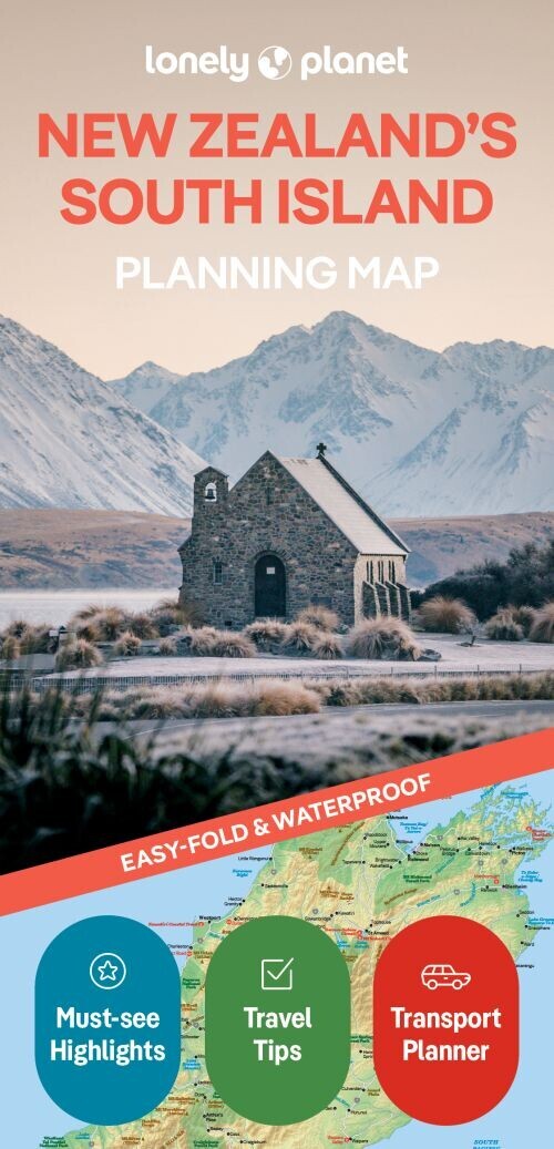 Planning Map: New Zealand's South Island - Lonely Planet - English book