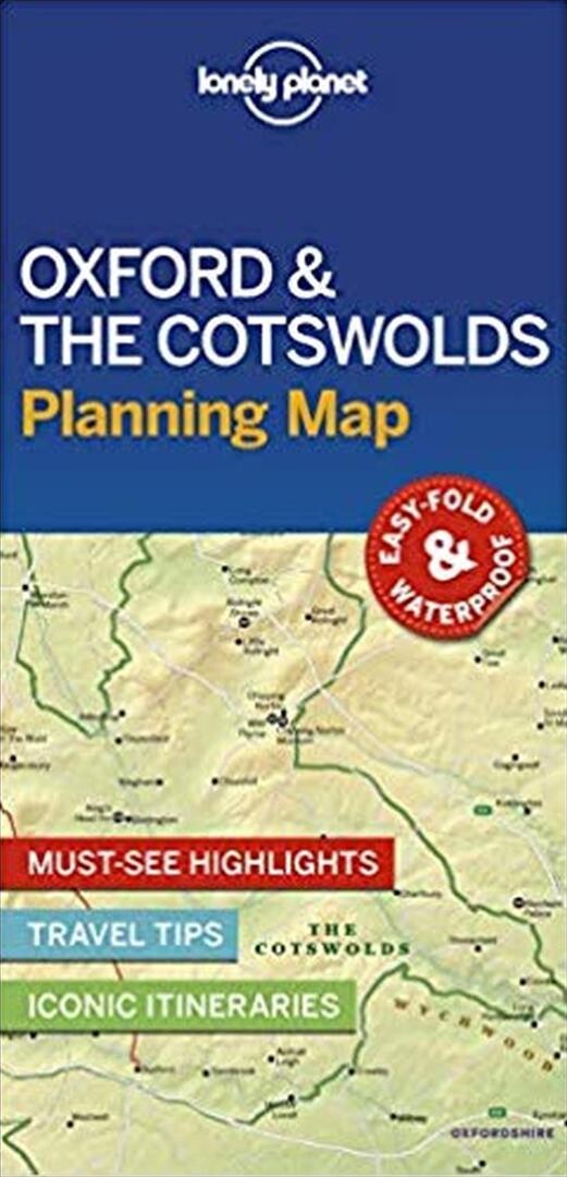 Billede af Lonely Planet Planning Map: Oxford & The Cotswolds - Lonely Planet - English Book