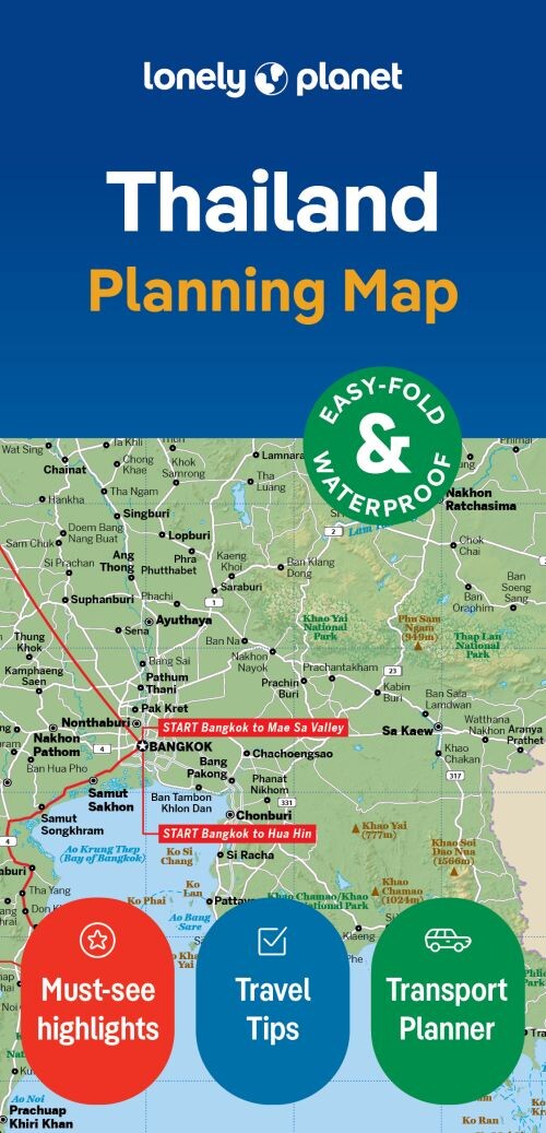 Lonely Planet Planning Map: Thailand - Lonely Planet - English Book