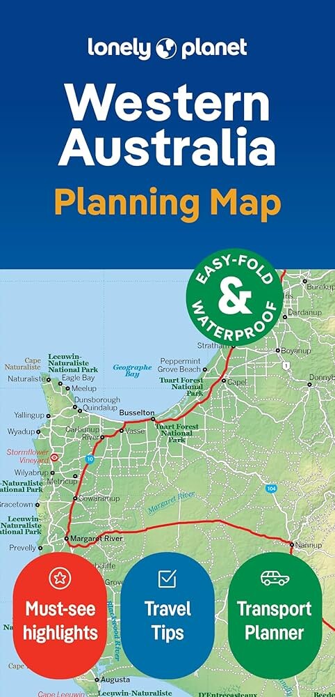 Lonely Planet Planning Map: Western Australia - Lonely Planet - English Book