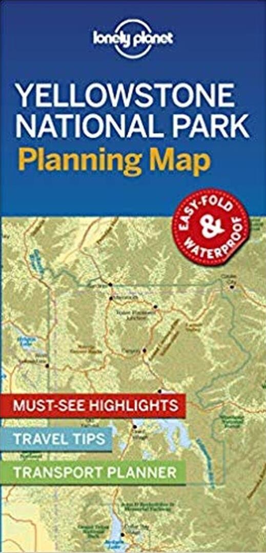 Billede af Lonely Planet Planning Map: Yellowstone National Park - Lonely Planet - English Book
