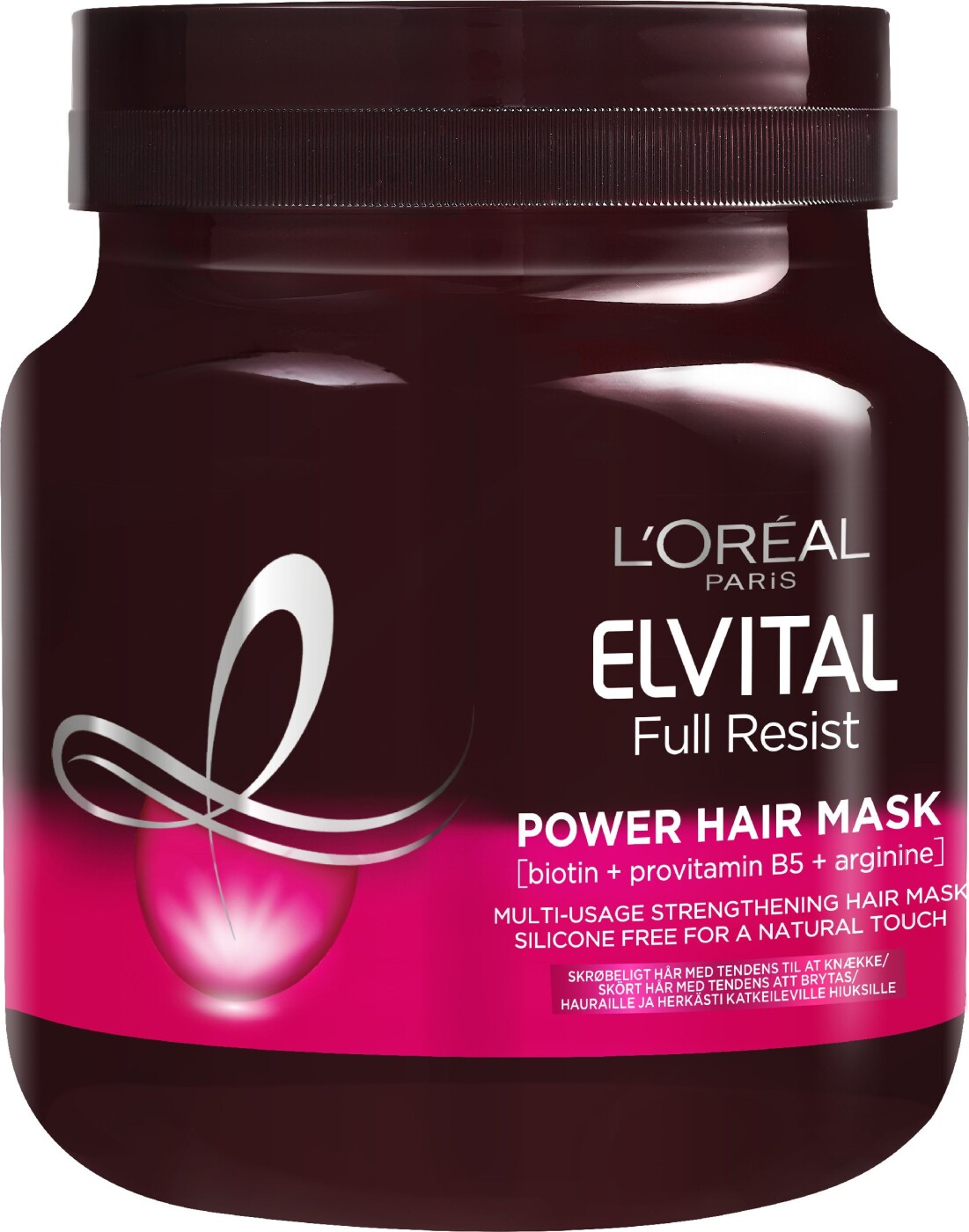 Sammenhængende molekyle tidsskrift L'oréal Hårkur - Full Resist Power Hair Mask 680 Ml | Se tilbud og køb på  Gucca.dk