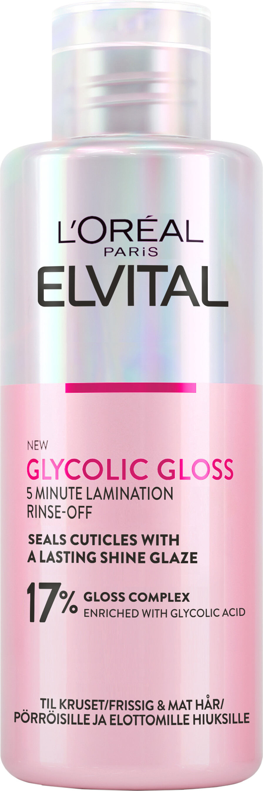 L'oréal - Paris Elvital Glycolic Gloss Rinse-off Treatment For Normal Hair - 200 Ml