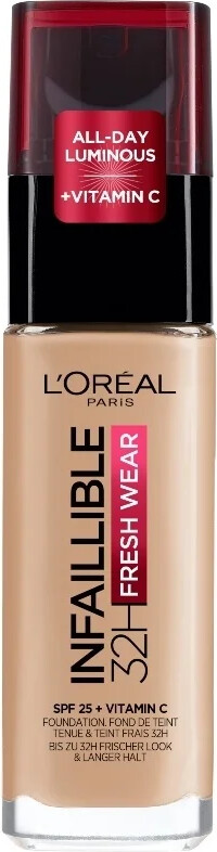 L'Oréal Liquid SPF 25 Foundation 30â¯ml.- 125 Natural Rose