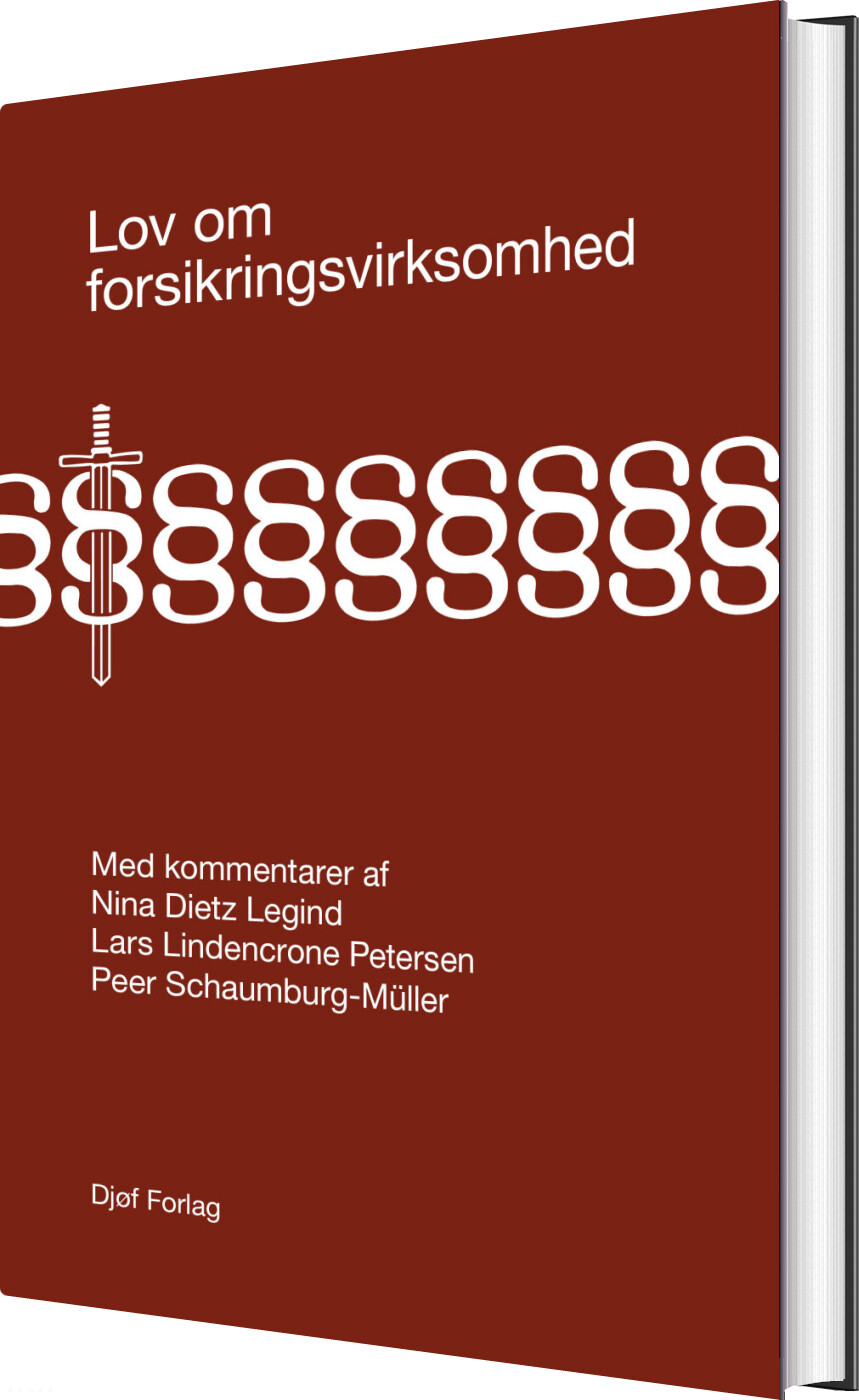Lov Om Forsikringsvirksomhed Med Kommentarer - Peer Schaumburg-müller - Bog