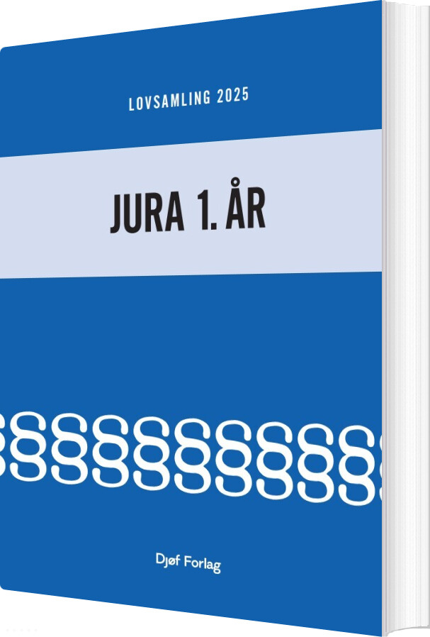 Lovsamling 2025 Jura 1. år - Jens Møller - Bog