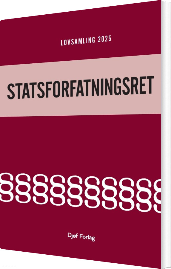 Lovsamling - Statsforfatningsret - Michael Hansen Jensen - Bog